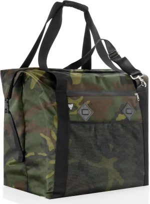 ~ G CUBƎ 100 Faraday Bag for Medium to Large Generators and Electronics ~ Protects Against EMP/CME/EMF/RF ~ Diamond Form Farday Lined Interior ~ Woodland Camo