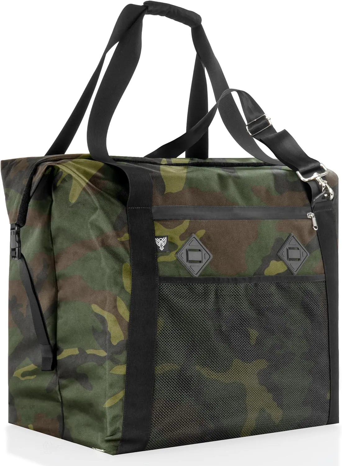 ~ G CUBƎ 100 Faraday Bag for Medium to Large Generators and Electronics ~ Protects Against EMP/CME/EMF/RF ~ Diamond Form Farday Lined Interior ~ Woodland Camo