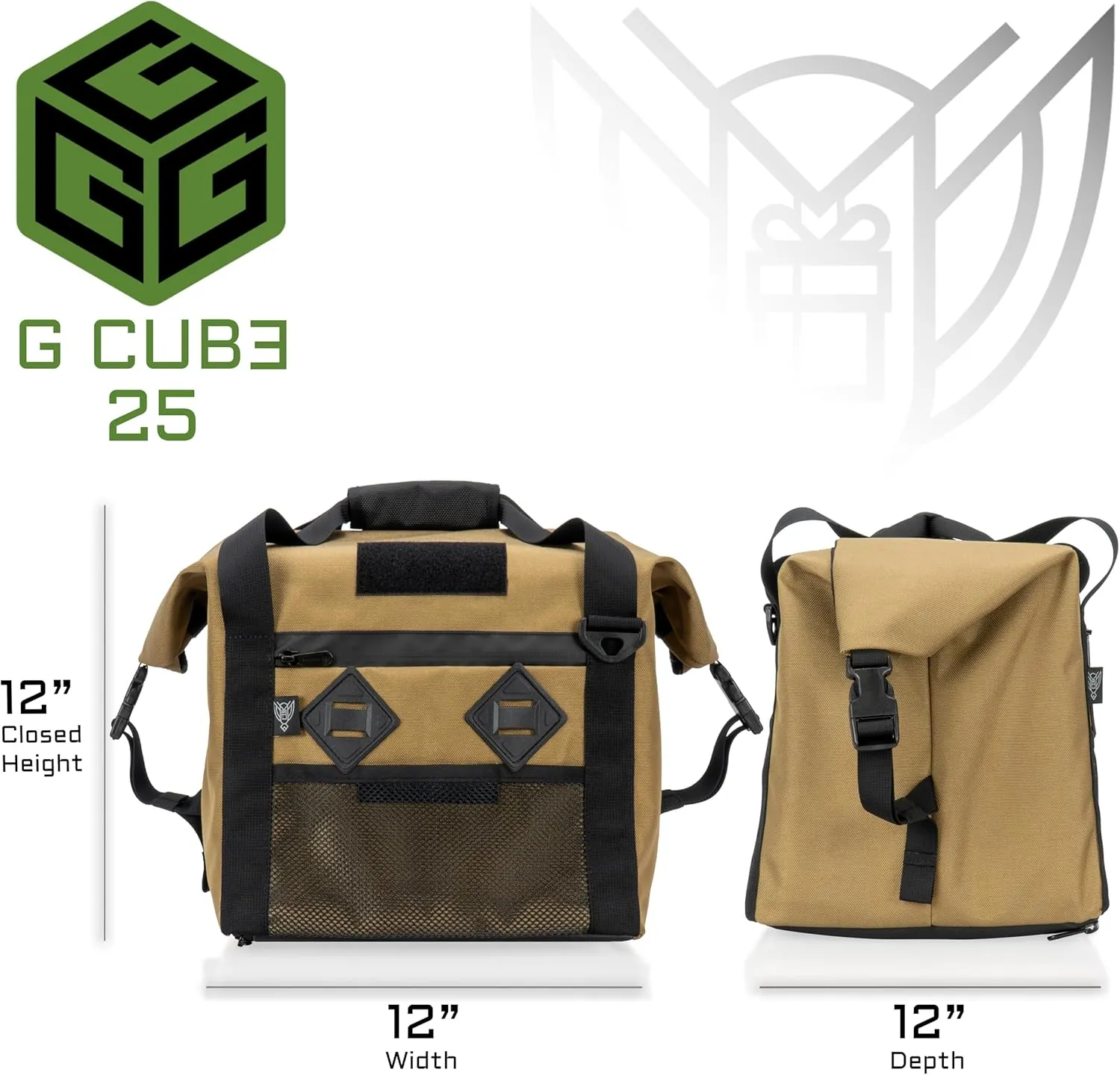 ~ G CUBƎ 25 Faraday Bag for Small Generators and Electronics ~ Protects Against EMP/CME/EMF/RF ~ Diamond Form Faraday Lined Interior ~ Black