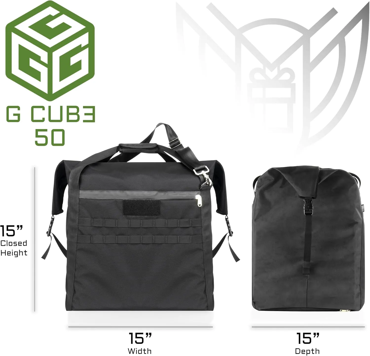 ~ G CUBƎ 50 Faraday Bag for Small to Medium Generators and Electronics ~ Protects Against EMP/CME/EMF/RF ~ Diamond Form Farday Lined Interior ~ Multicam Camo