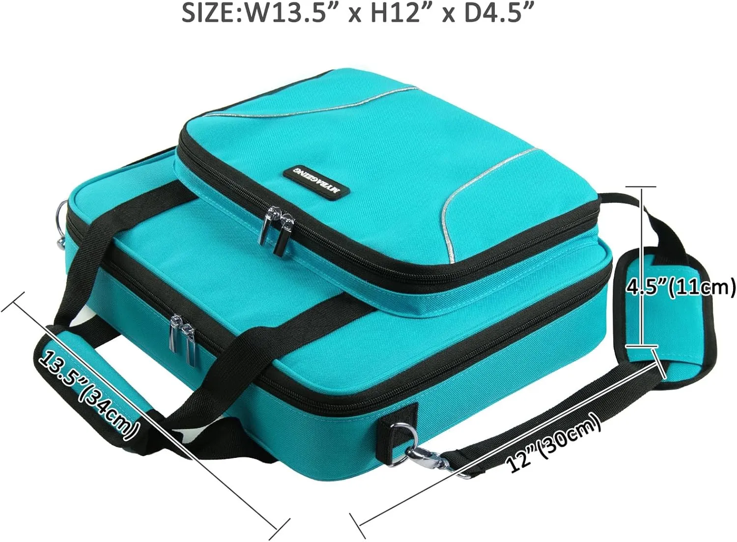 | Large Embroidery Bag - Embroidery Project Bag -Cross Stitch Supplies Organizer - Embroidery Kits Bag - Embroidery Storage Bag - Embroidery Organizer for Floss, Loops (Bag Only)