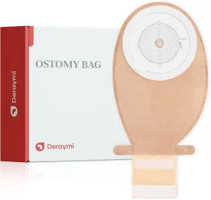 20 PCS Colostomy Bags Ostomy Supplies One Piece Ostomy Bags, Ostomy Drainable Pouches for Ileostomy Stoma Care Cut-to-Fit 20-65mm Hook-and-Loop Closure
