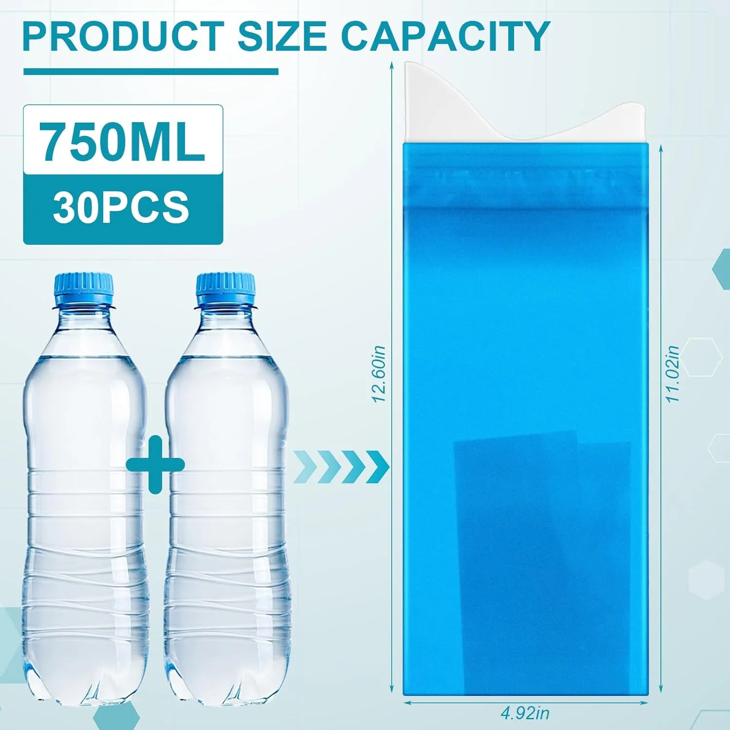30 Pcs Disposable Urine Bag 700 ml Pee Bags for Travel for Women/Men Camping Pee Bags Bulk Unisex Emergency Urine Bag Vomit Bags, Toilet Traffic Jam Pregnant, Patient Portable