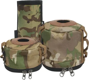 3Pcs Propane Tank Bag, Butane Fuel Cover Protective Case Canister for Gas Ventilated Flash Can Portable Fuel Cylinder Bottle, Pouches Storage Wrap for Camping Hiking Cooking BBQ Traveling Accessories