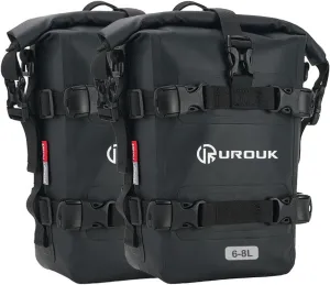 6-8L Waterproof Motorcycle Bumper Bag Motor Crash Bar Bag with Shoulder Strap - Essential Riding Gear for Motorcycles