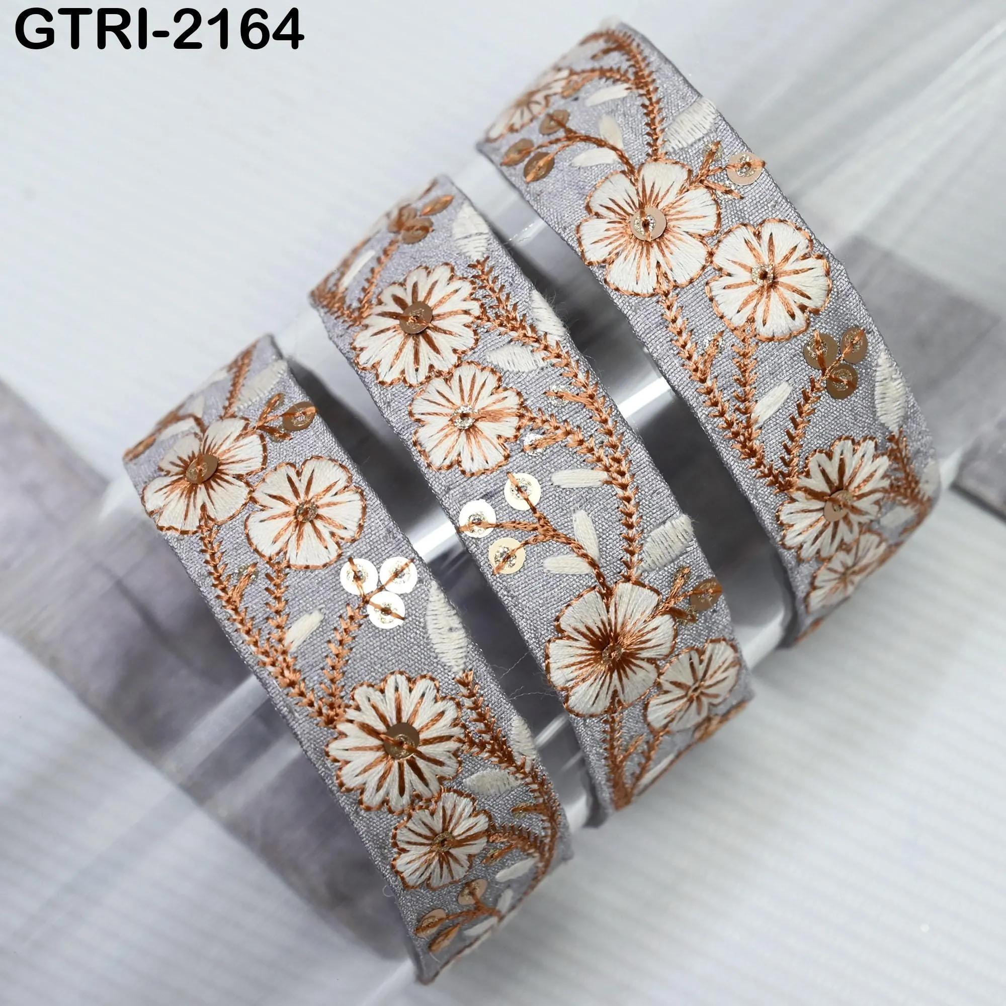 9 Yard Embroidery 3cm Ribbons Fabric Trim 6cm Indian Embroidered DIY Crafting Border Sewing Tote Bag Shoe Making Costumes Holiday Ornaments