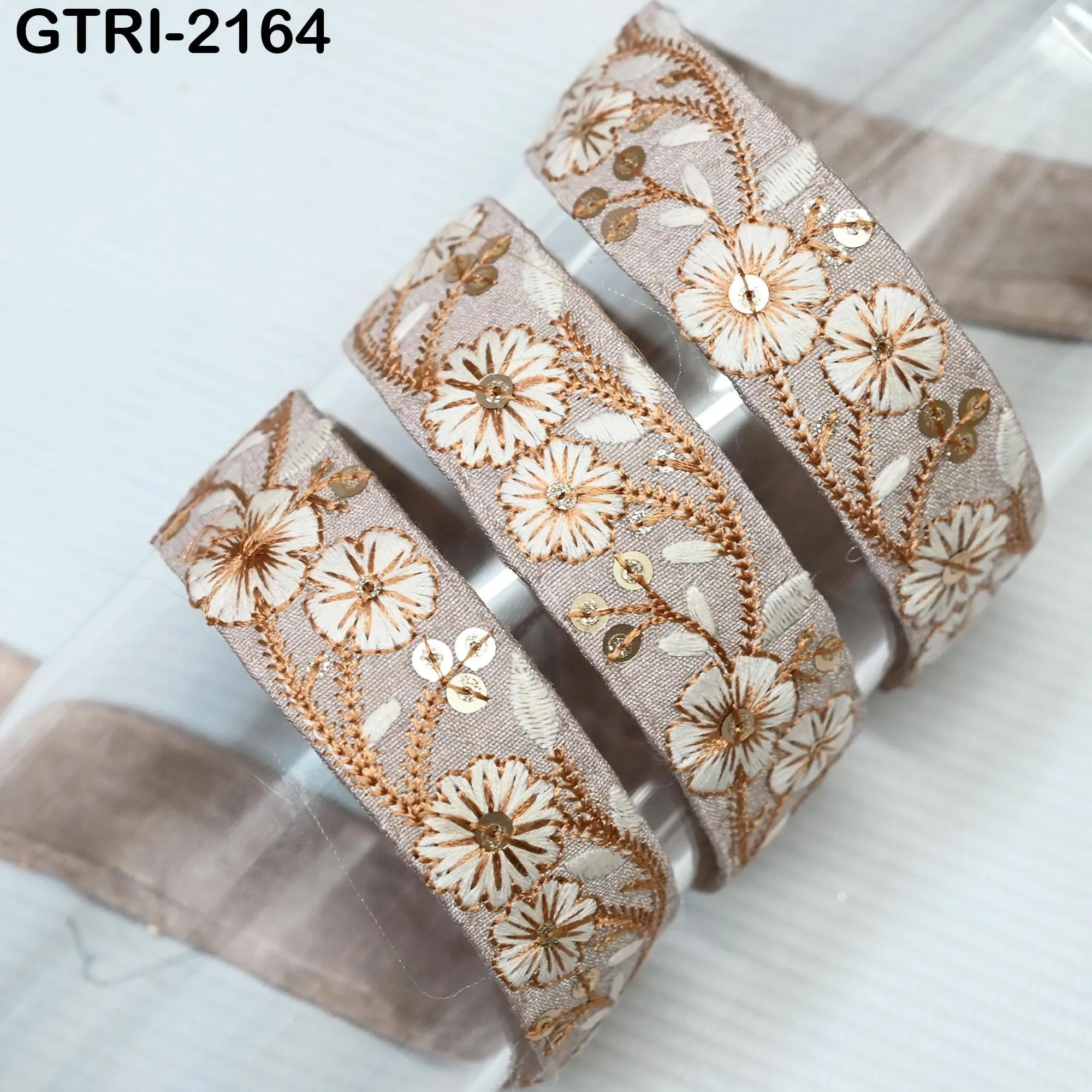 9 Yard Embroidery 3cm Ribbons Fabric Trim 6cm Indian Embroidered DIY Crafting Border Sewing Tote Bag Shoe Making Costumes Holiday Ornaments