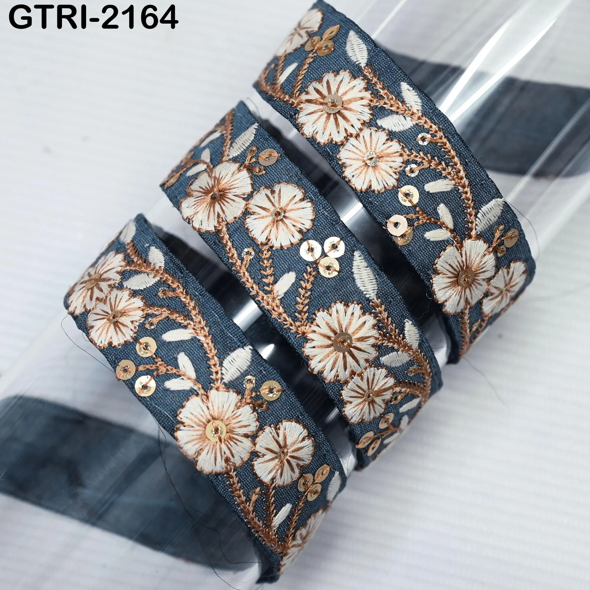 9 Yard Embroidery 3cm Ribbons Fabric Trim 6cm Indian Embroidered DIY Crafting Border Sewing Tote Bag Shoe Making Costumes Holiday Ornaments