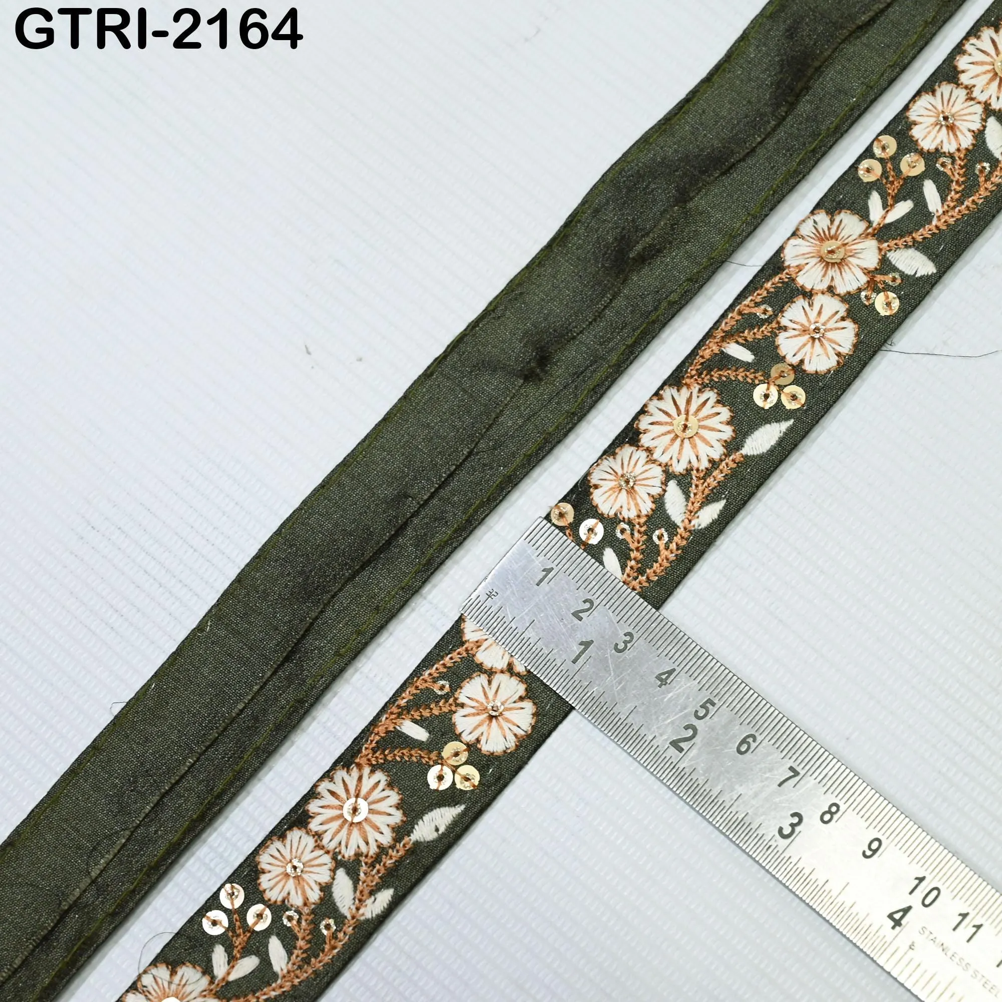 9 Yard Embroidery 3cm Ribbons Fabric Trim 6cm Indian Embroidered DIY Crafting Border Sewing Tote Bag Shoe Making Costumes Holiday Ornaments