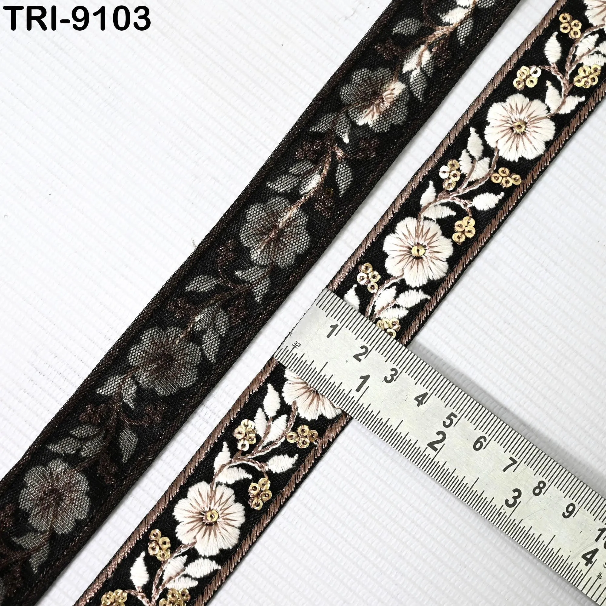 9 Yard Embroidery Ribbon for Kids 3cm Dog Collar Tote Bags, Lampshades, Holidays Decor Embroidered Embellishment Crafting Sewing Costumes