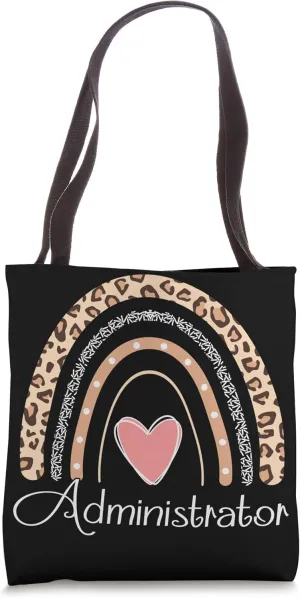 Administrator Boho Rainbow Funny School Admin Tote Bag