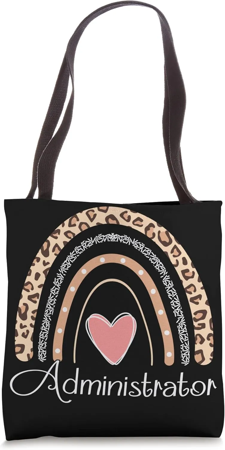 Administrator Boho Rainbow Funny School Admin Tote Bag