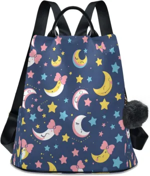 ALAZA A Kawaii Sailor Moon Themed Backpack Purse for Women Anti Theft Travel Bag Fashion Back Pack Shoulder Bag Handbag
