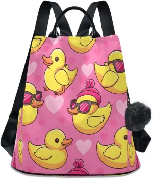ALAZA Duck Mode Diagram Backpack Purse for Women Anti Theft Travel Bag Fashion Back Pack Shoulder Bag Handbag