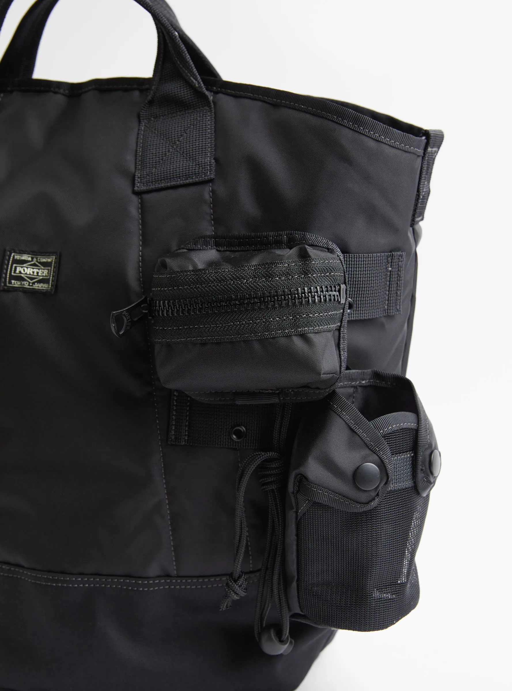 ALL 2Way Bucket Tote With Pouches Black