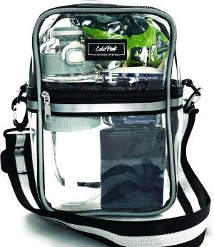 Amazonian 1.0 Clear Bag for Women and Men, Plastic Crossbody Bag, Stadium Approved Purse, Transparent bag