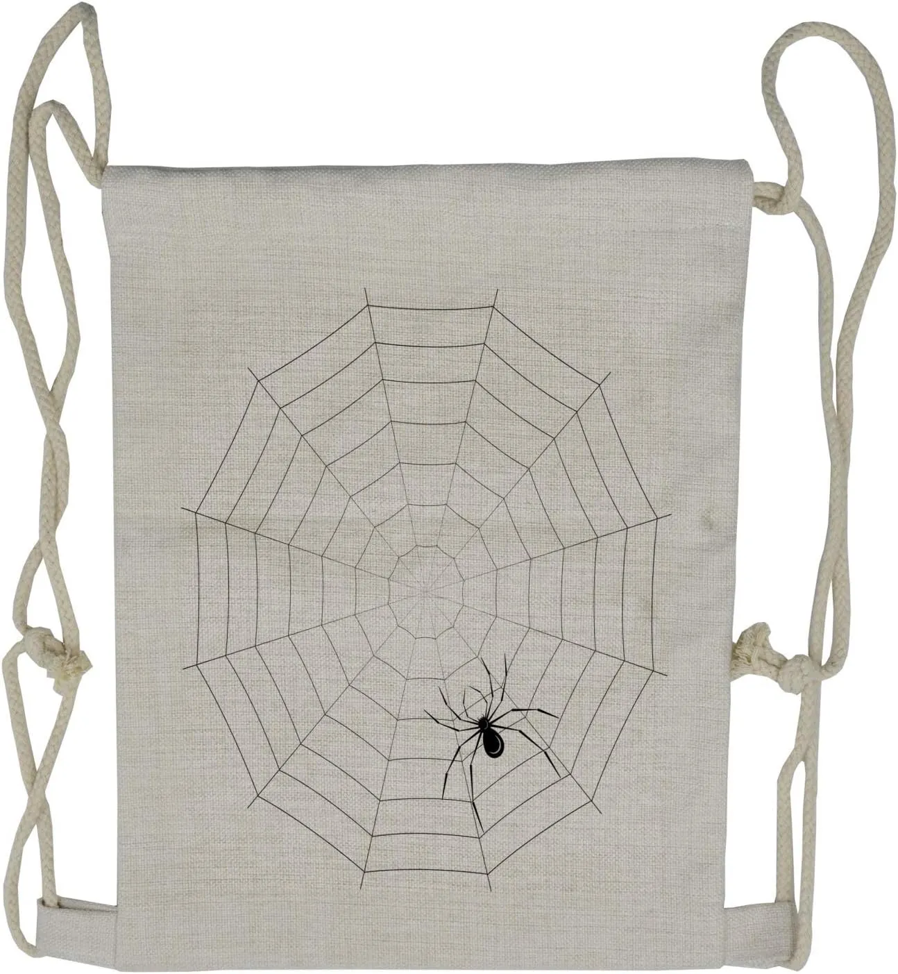 Ambesonne Halloween Drawstring Backpack, Poisonous Character Print, Sackpack Bag