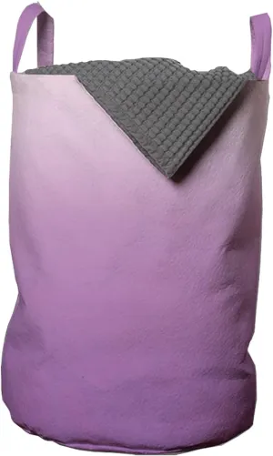 Ambesonne Ombre Laundry Bag, Arrangement with Gradual Color Change Abstract Tone Composition Modern Look, Hamper Basket with Handle Drawstring Closure for Laundromats, 13" x 19", Purple and Lavender
