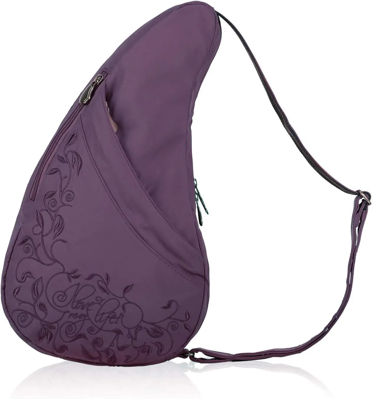 AmeriBag 17" Microfiber Love My Life Crossbody Sling Healthy Back Bag