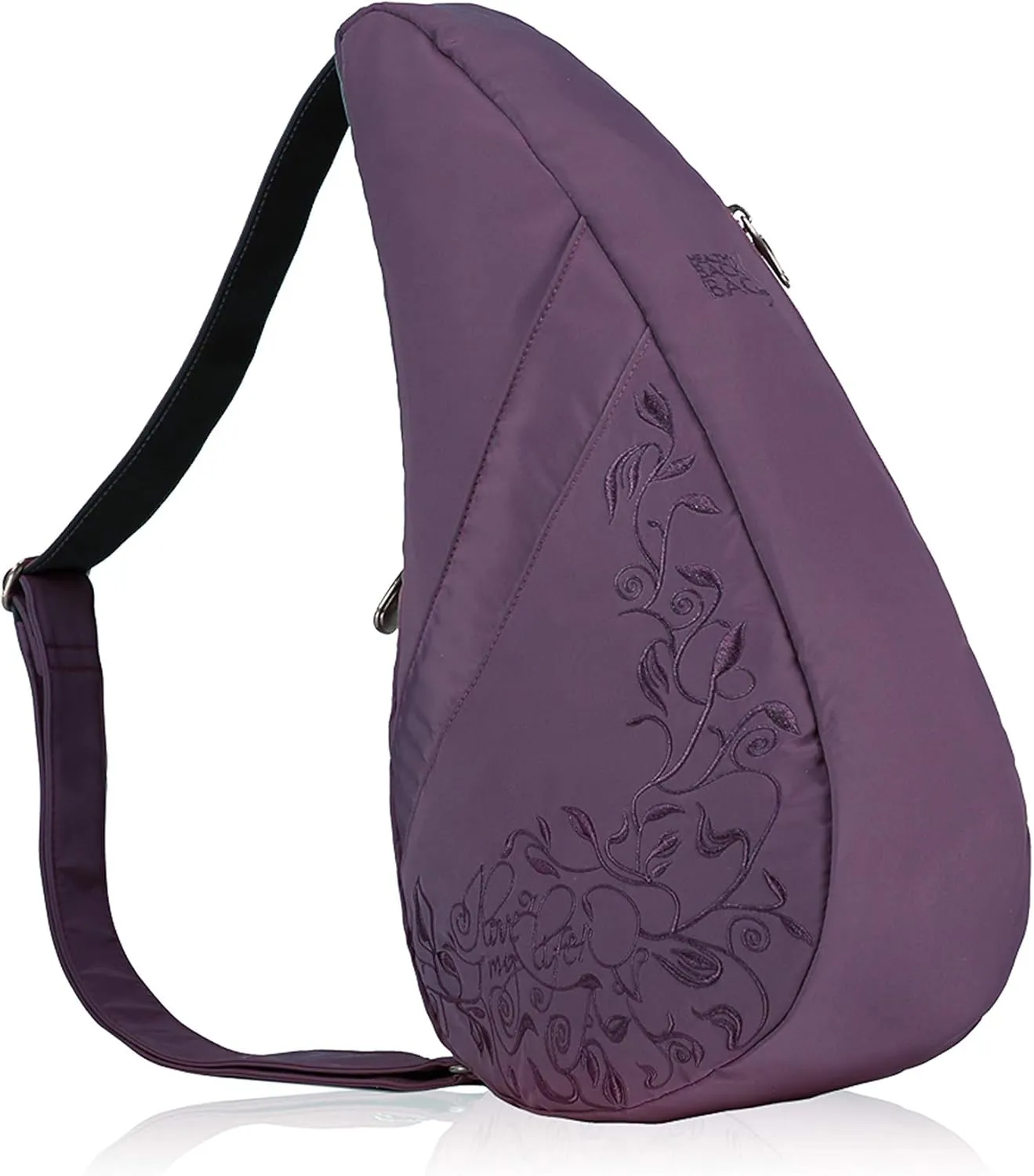 AmeriBag 17" Microfiber Love My Life Crossbody Sling Healthy Back Bag