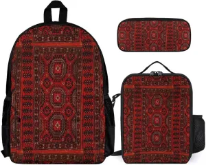 Antique Oriental Pocket Backpack, Crossbody Lunch Bag, Bag Set, Fashionable And Easy to Use
