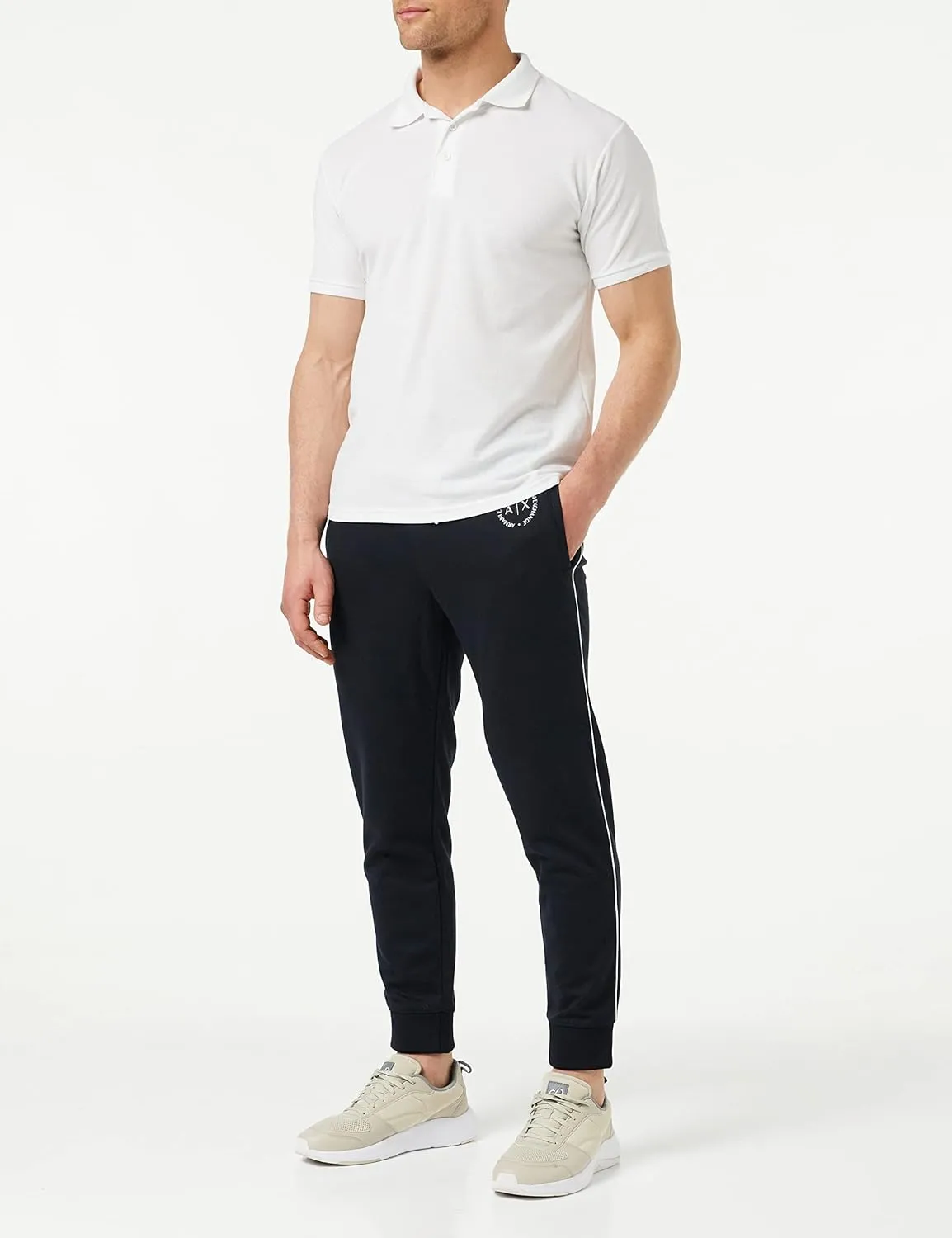Armani Exchange Men's Basic Fleece Logo Jogger