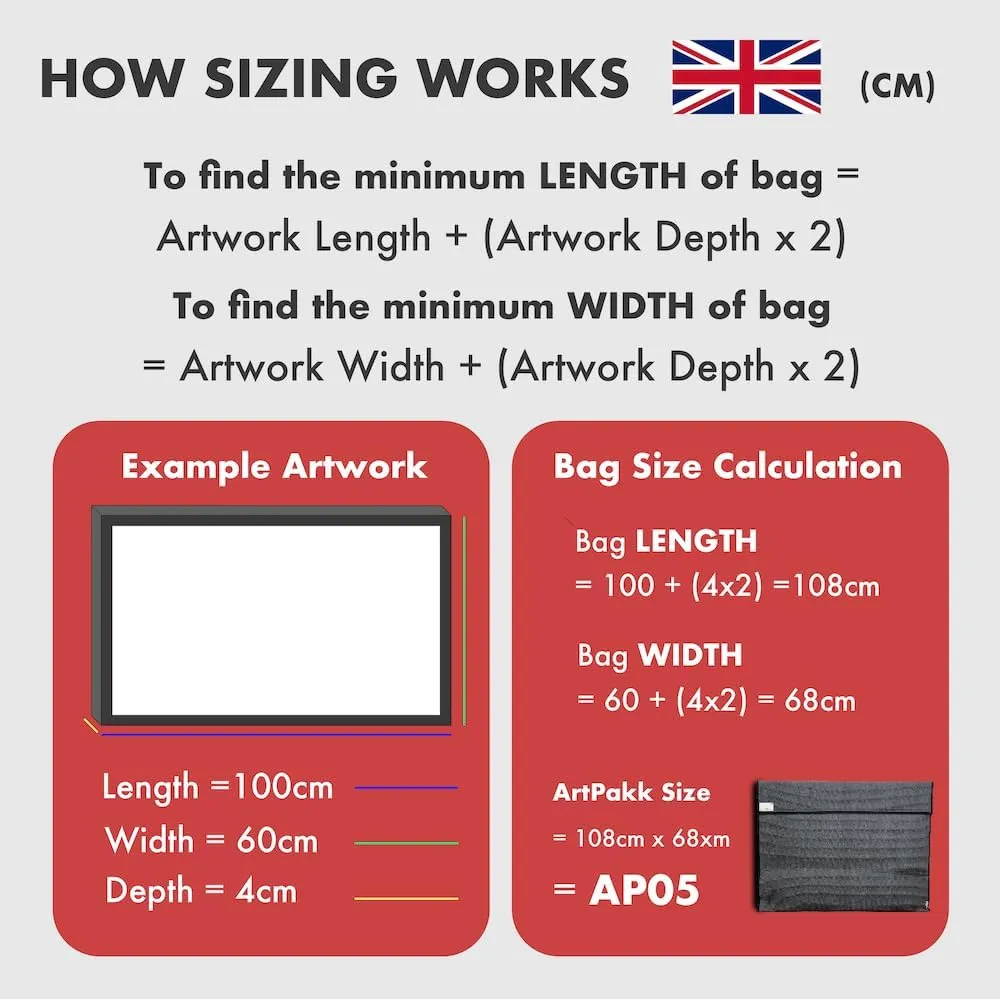 Art Bags (AP03-28" x 36 1/2") - Strong • Shock-Absorbent • Reusable • Non-Toxic • Waterproof • Acid-Free Lining - Long-Term Art Storage   Shipping   Protection Solution (Colour May Vary)
