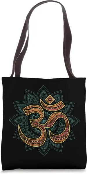 Aum Mandala Boho Buddha OM primal sound meditation Tote Bag