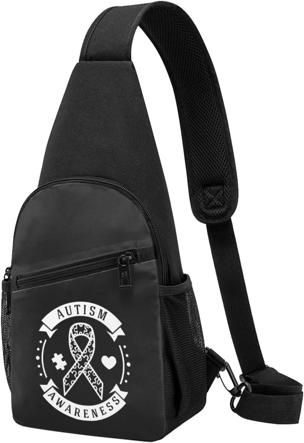 Autism Awareness Sling Bag Crossbody Backpack Shoulder Casual Daypack Bags for Men Women