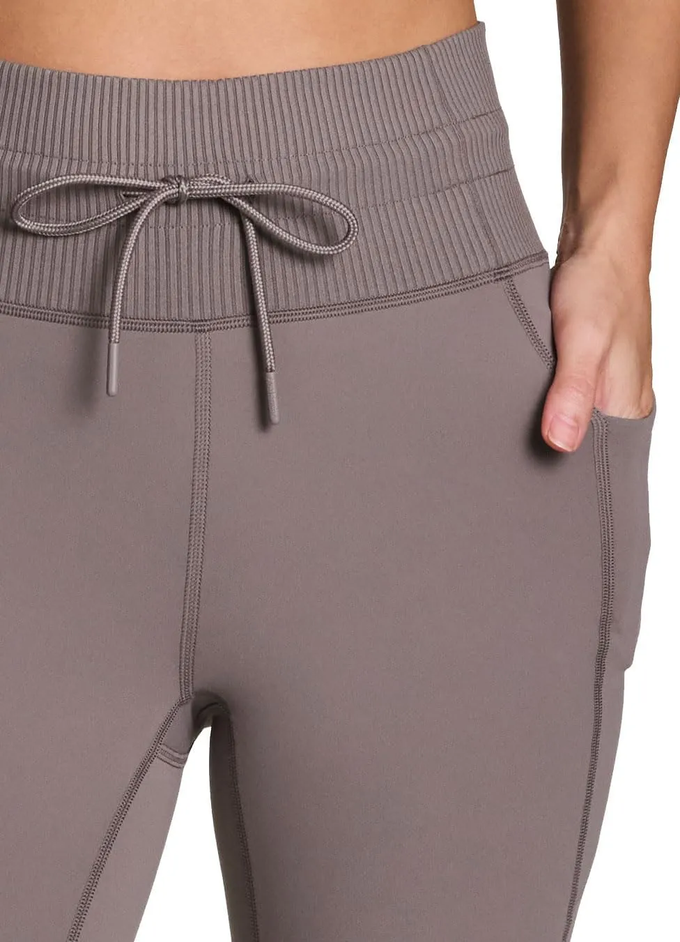 Avalanche Women's Drawstring Waist Gym Hiking Legging Fitted Jogger with Pockets