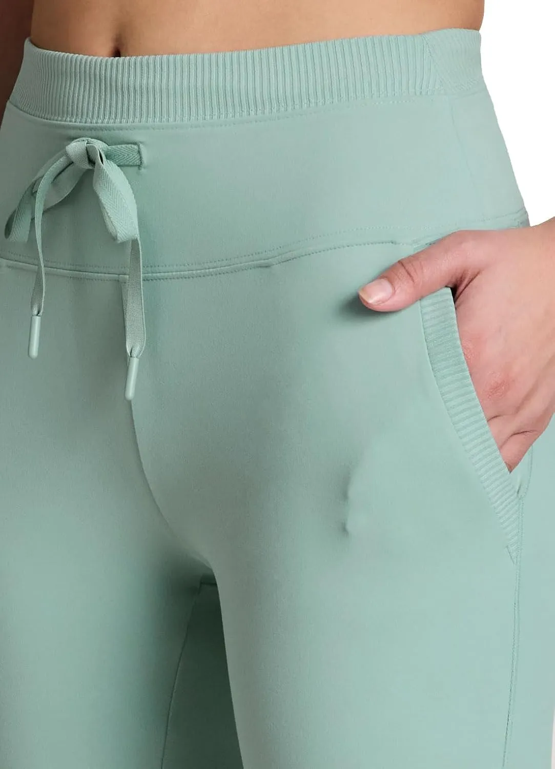 Avalanche Women's Drawstring Waist Gym Hiking Legging Fitted Jogger with Pockets