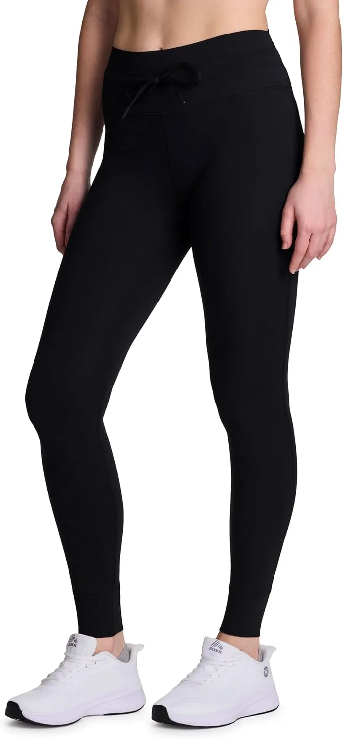 Avalanche Women's Legging with Drawstring Waistband, Ultra Soft Squat Proof Leggings Fitted Jogger