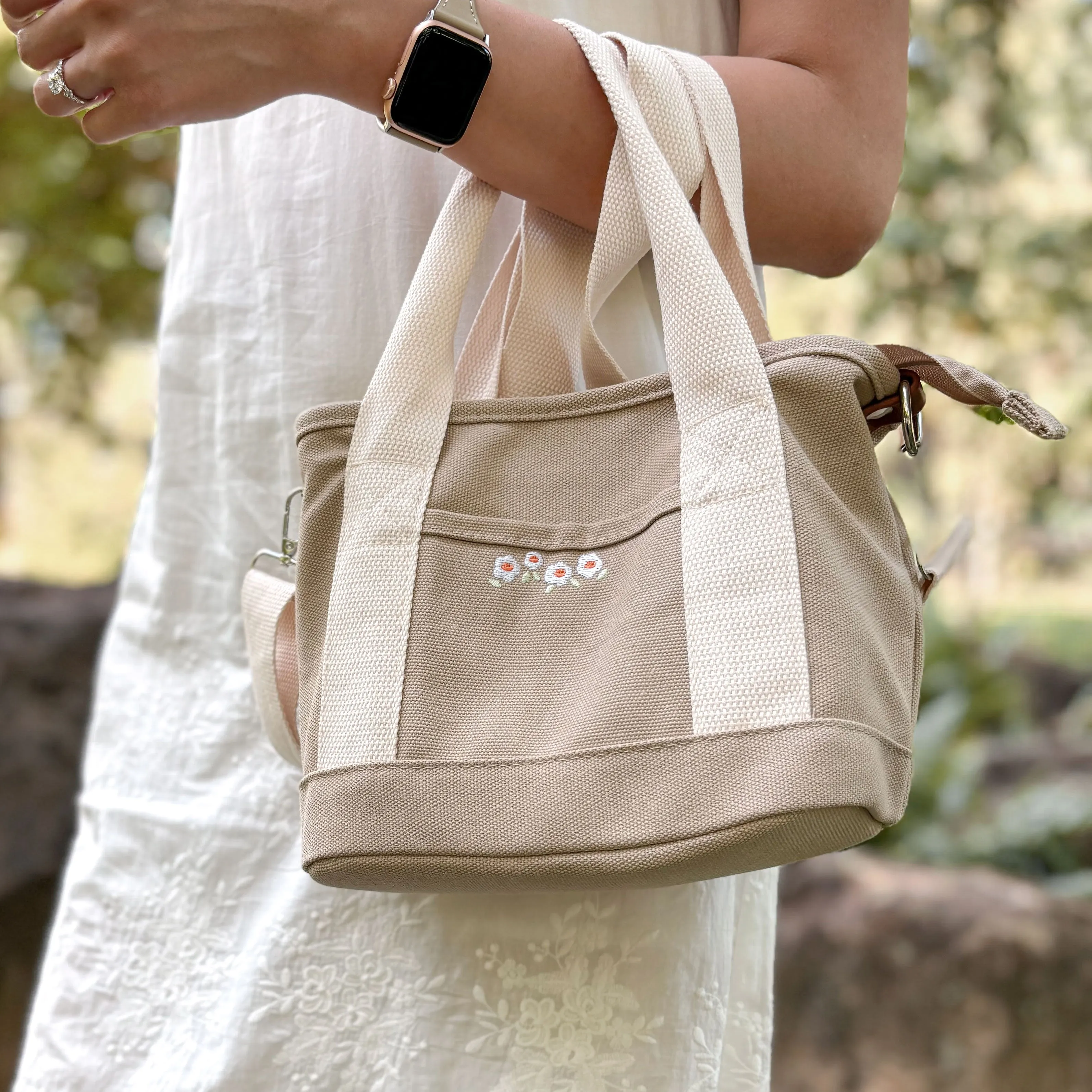 [B-Grade] Florette Mini Multi-Pocket Tote (UP. $38)