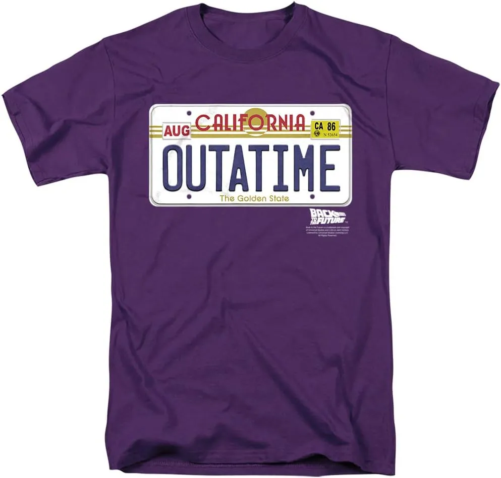 Back to The Future Outatime Plate Unisex Adult T Shirt