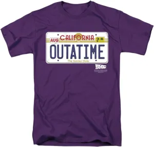 Back to The Future Outatime Plate Unisex Adult T Shirt
