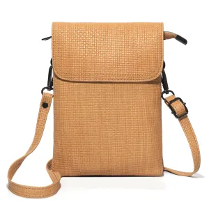 Badiya Leather Small Crossbody Bags For Women Designer Cell Phone Bag Wallet Purses With Adjustable Strap MGB09873-1