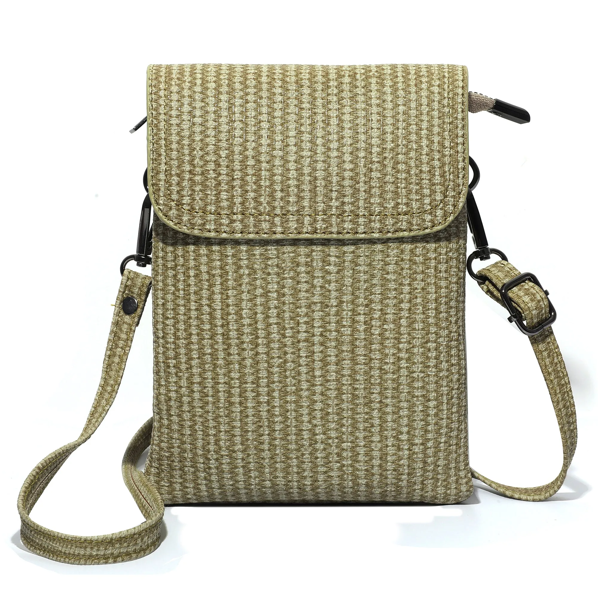 Badiya Leather Small Crossbody Bags For Women Designer Cell Phone Bag Wallet Purses With Adjustable Strap MGB09873-1