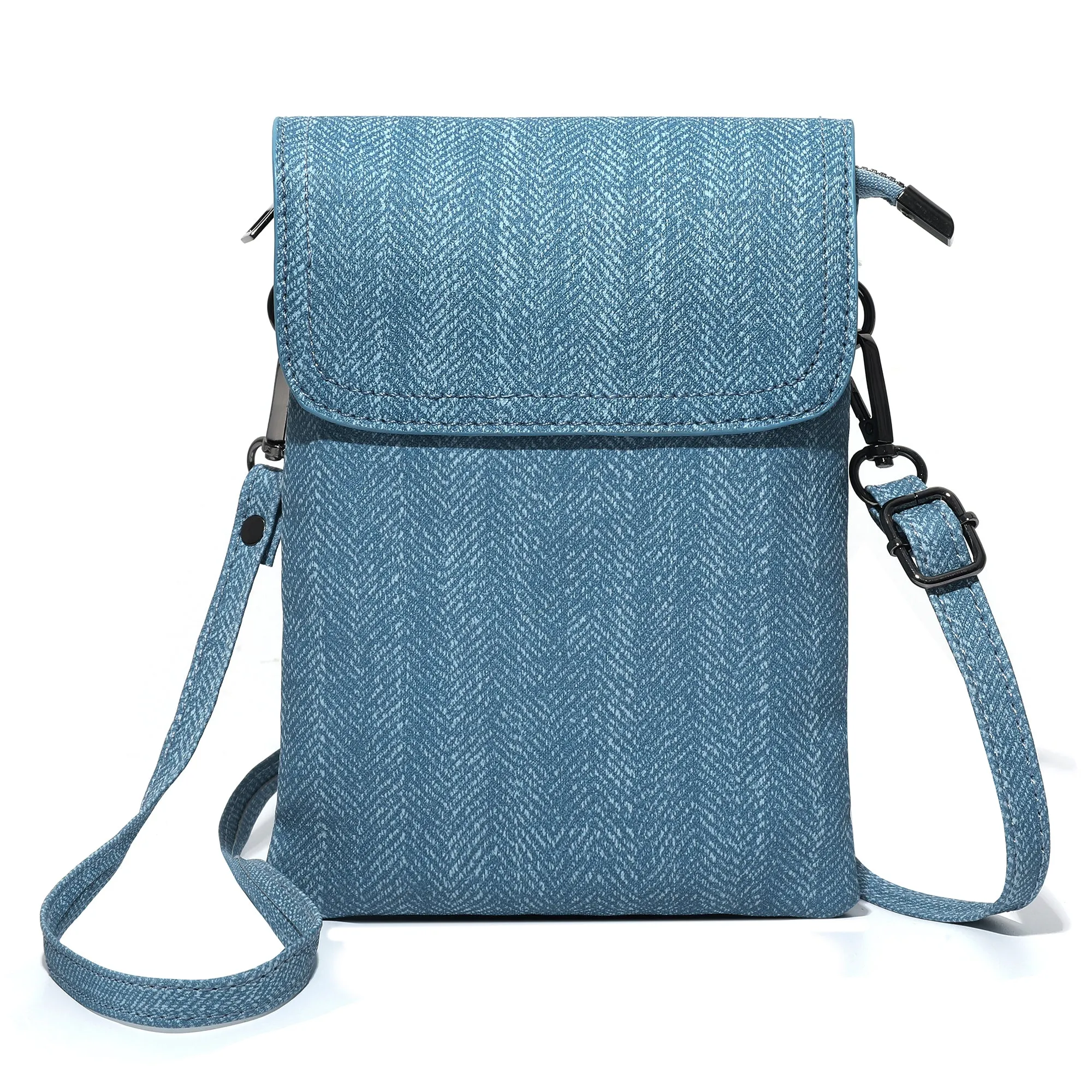 Badiya Leather Small Crossbody Bags For Women Designer Cell Phone Bag Wallet Purses With Adjustable Strap MGB09873-1