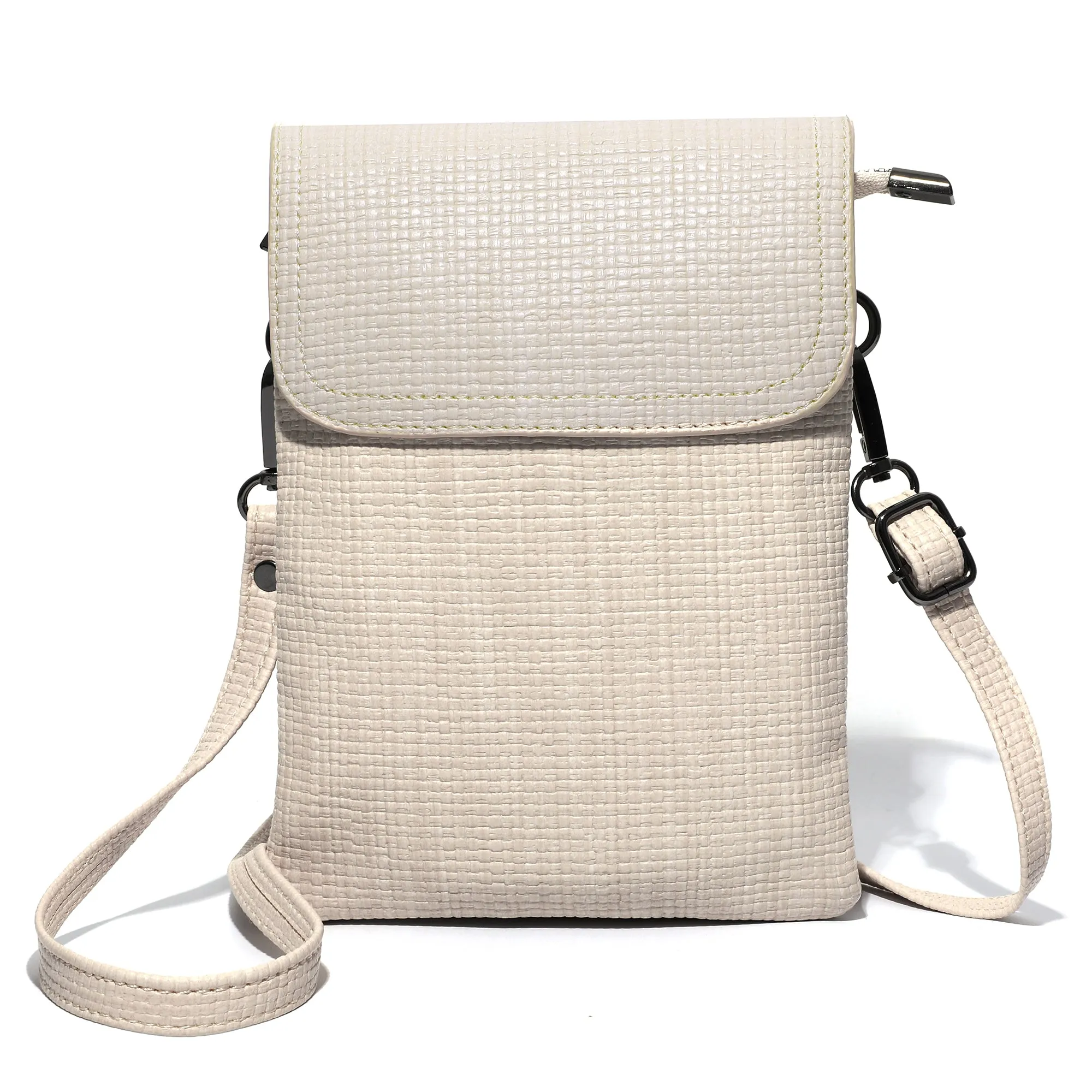 Badiya Leather Small Crossbody Bags For Women Designer Cell Phone Bag Wallet Purses With Adjustable Strap MGB09873-1