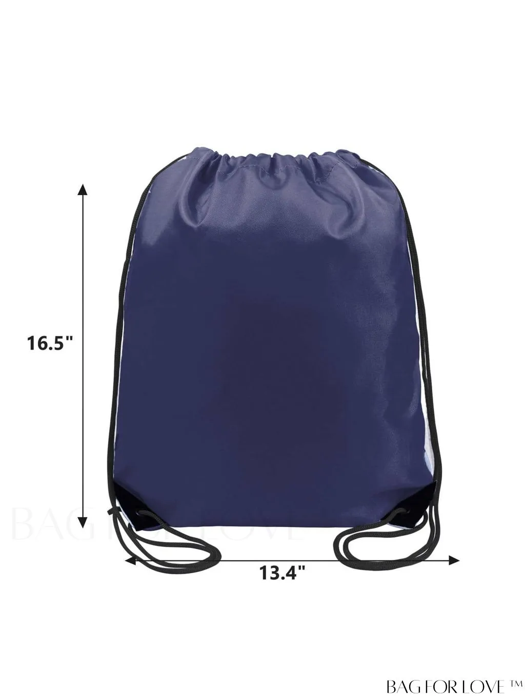 BagForLove - BeeGreen 20-Piece Navy Blue Drawstring Bag: Multipurpose, Vinyl-ready, and Durable Sackpack for Parties, Gym, and Sports