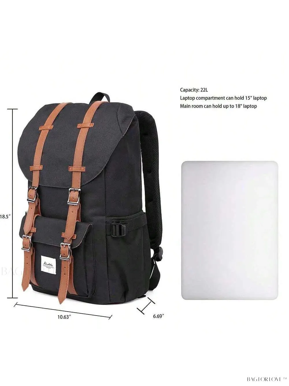 BagForLove - Causal Carry-On Backpack for Women
