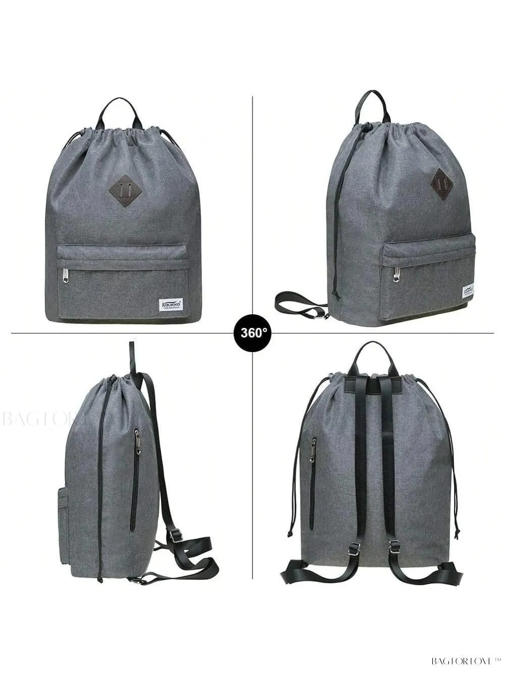 BagForLove - Classic Backpack With Drawstring Closure