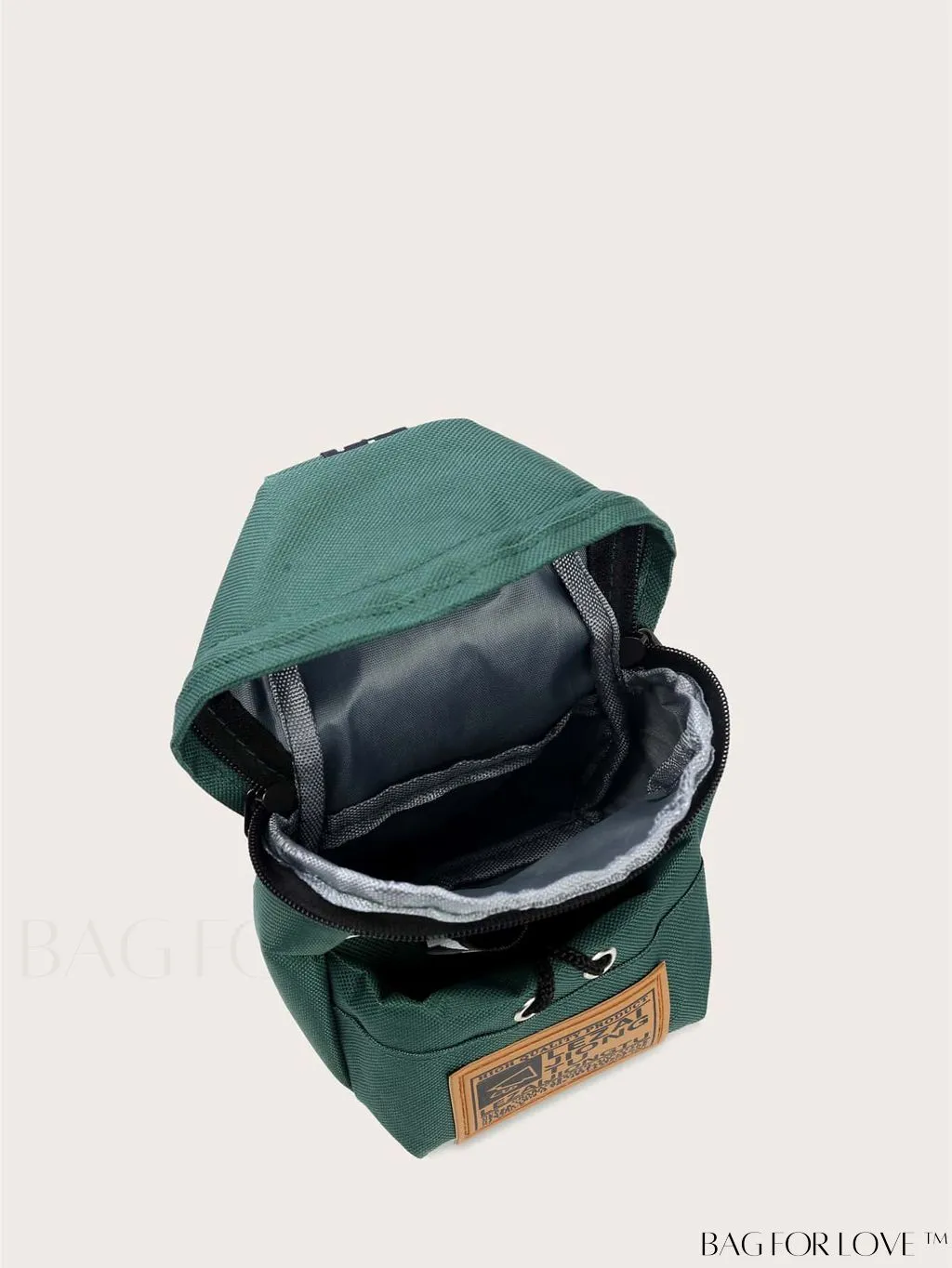 BagForLove - Compact Letter Graphic Sling Bag with Drawstring Closure