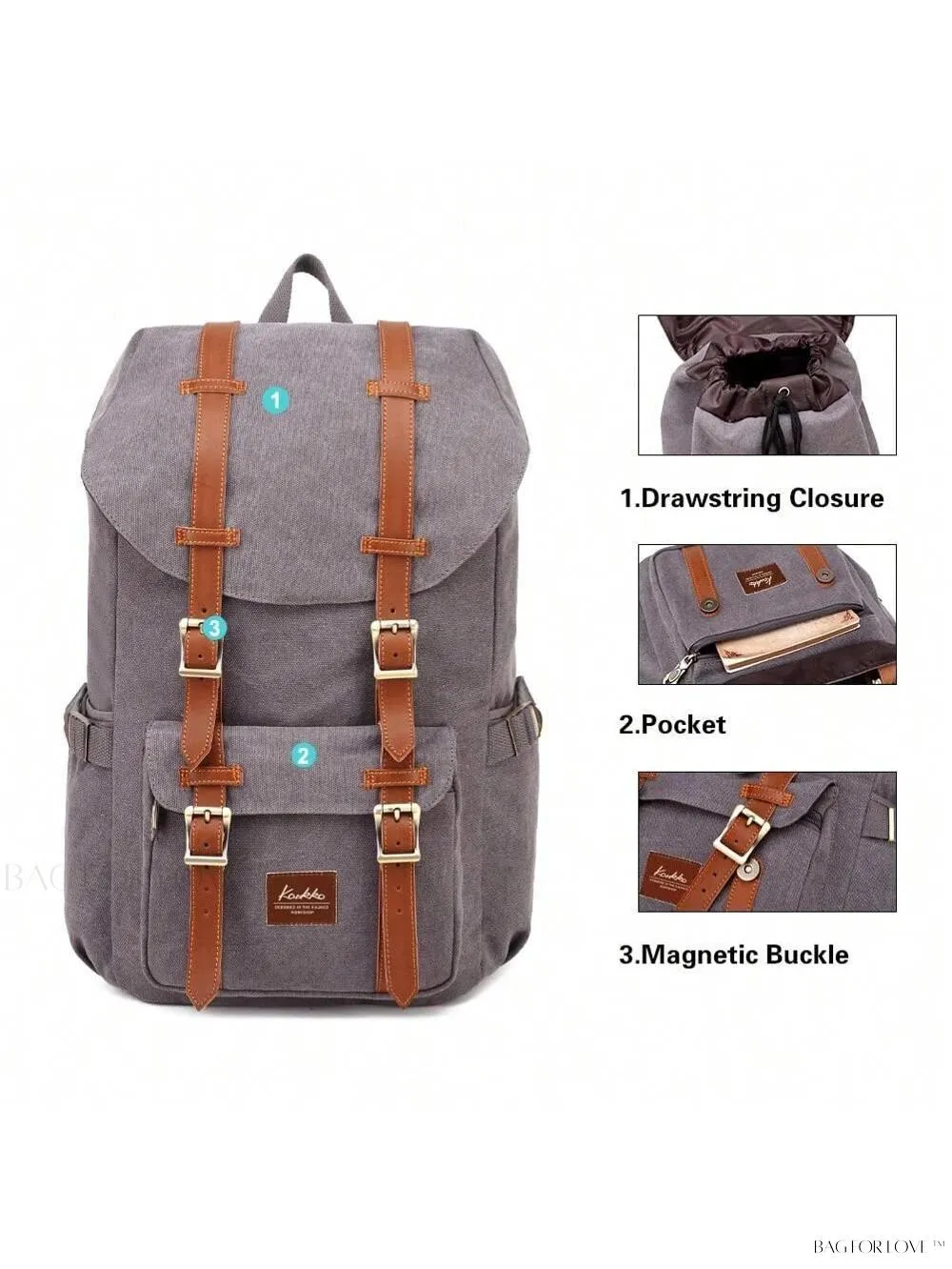 BagForLove - Kaukko Kaukko Backpack for Women on the Go