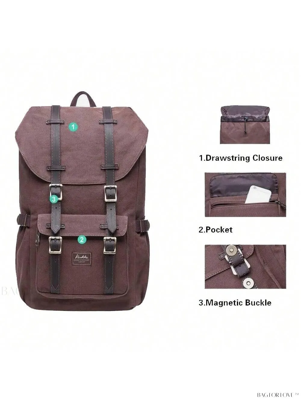 BagForLove - Kaukko Kaukko Backpack for Women on the Go