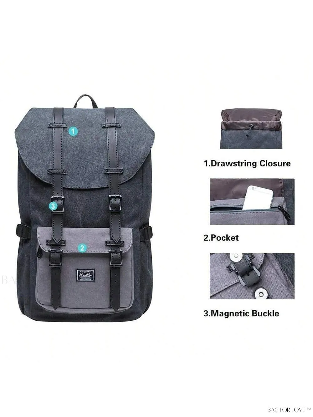 BagForLove - Kaukko Kaukko Backpack for Women on the Go