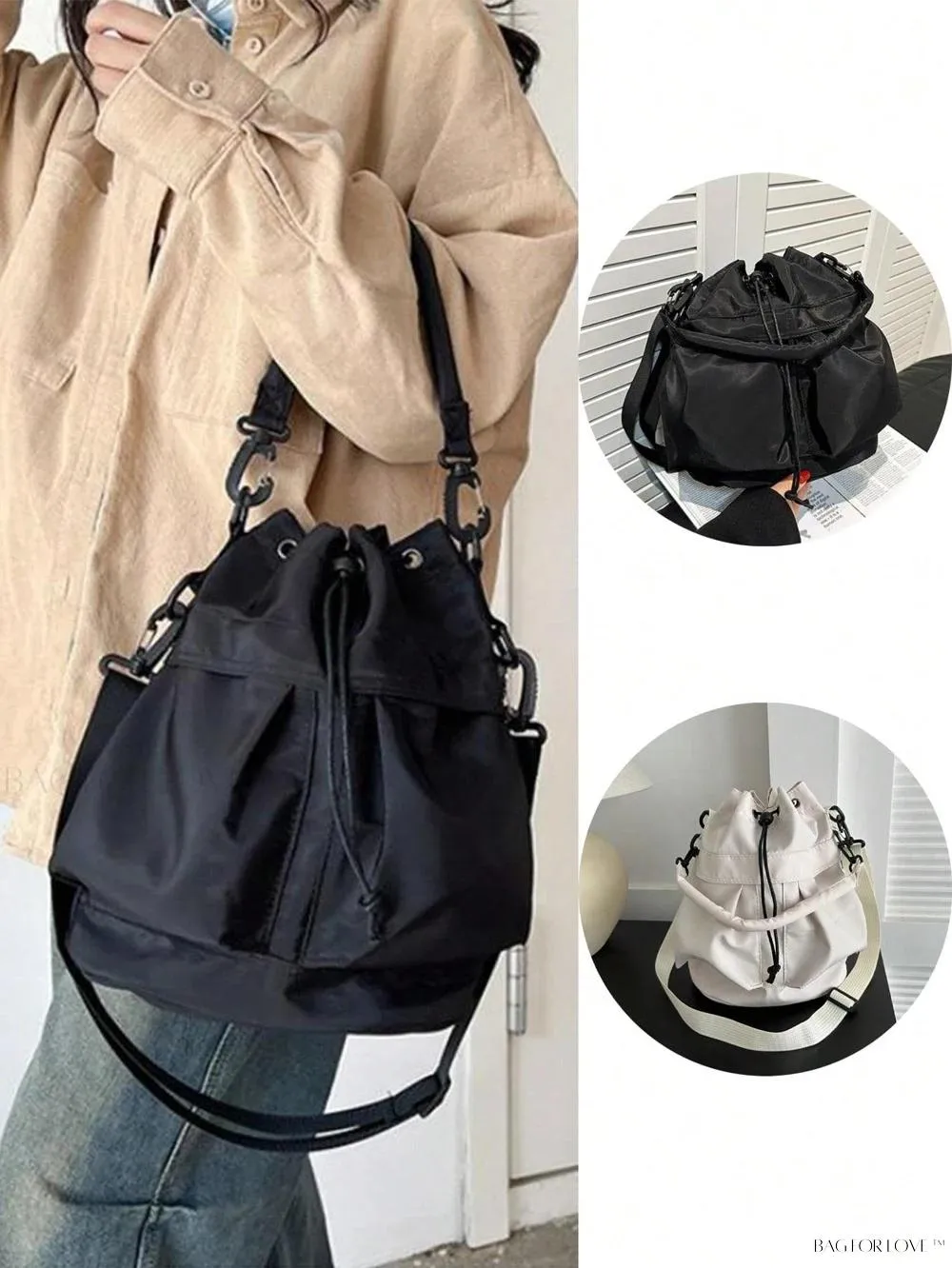 BagForLove - Large Capacity Shoulder Messenger Bag with Water-Resistant Fabric
