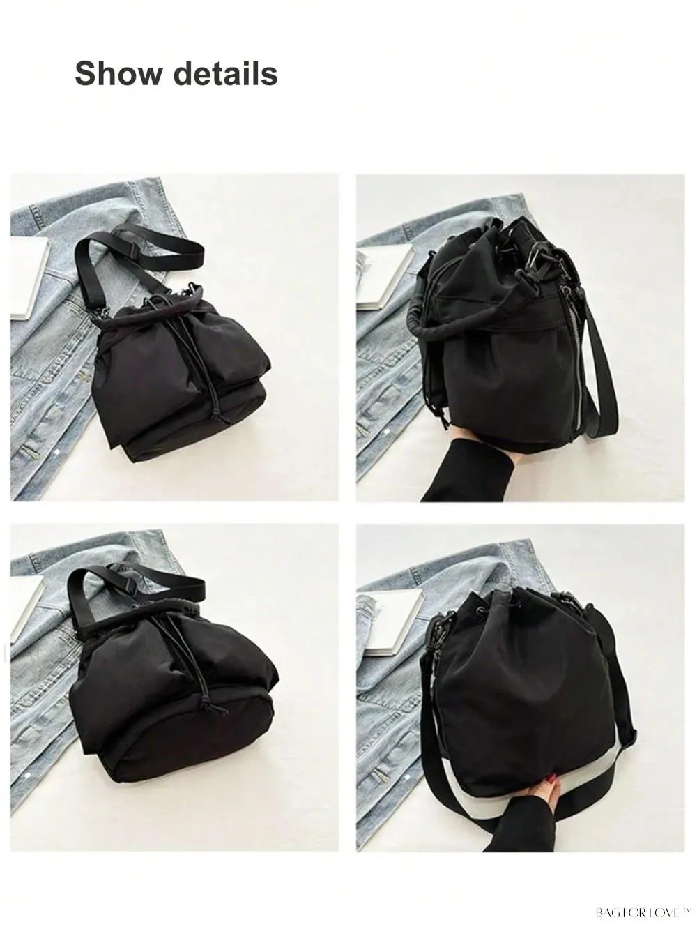 BagForLove - Large Capacity Shoulder Messenger Bag with Water-Resistant Fabric