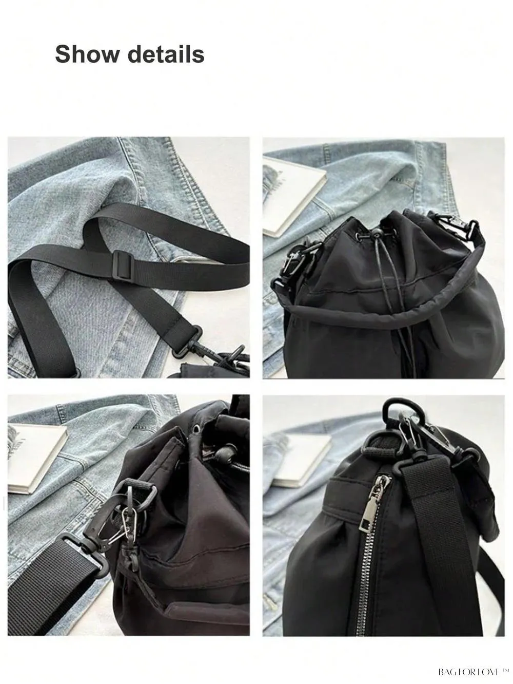 BagForLove - Large Capacity Shoulder Messenger Bag with Water-Resistant Fabric