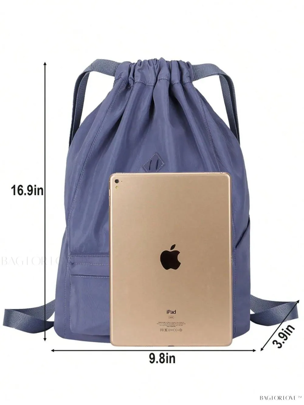 BagForLove - Lightweight Gym Bag with Cinching Closure and Storage Compartment